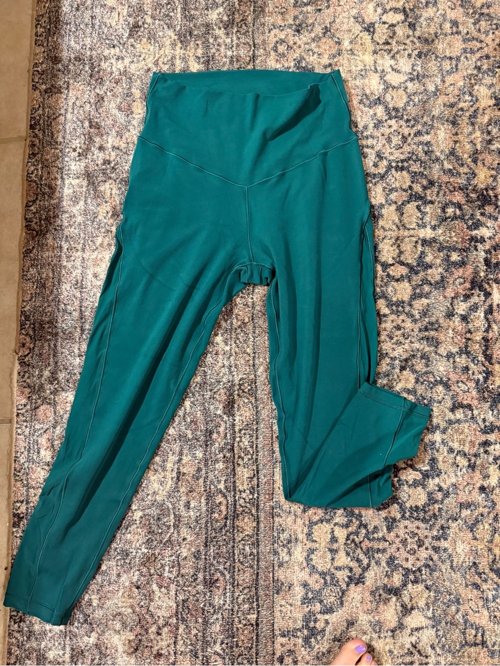 aerie Deep Teal High-Rise Active Leggings